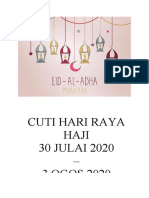 RAYA HAJI 2020