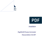 Installation: Pegarules Process Commander Personal Edition V5.5 Sp1