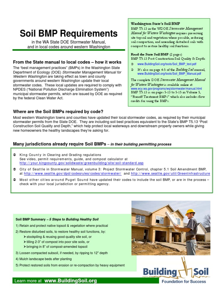 Soil BMP Regs PDF | PDF | Stormwater | Clean Water Act