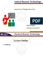 Size Comparison of Single Reactors: Lecturer