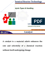Catalysts Types & Handling: Lecturer
