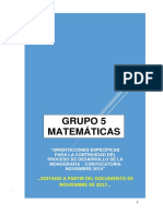 Matemáticas - Orientaciones