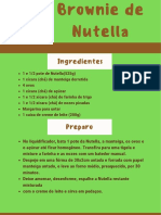 Receita de Brownie de Nutella