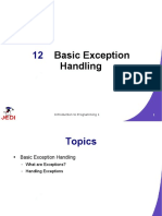 Exception Handling Basics