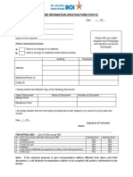 Customer Information Updation Form For Kyc: For Office Use:-List of Ovds As Per Rbi