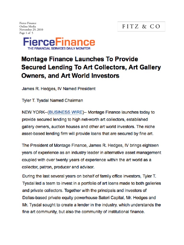 FierceFinance 11.29.10 | PDF