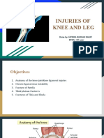 Injuries of Knee and Leg: Done By-Fatema Burhan Ravat DTMU, 4th Year