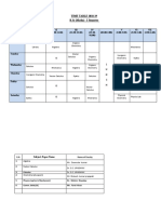 TIME TABLE 2018-19 B.SC (Maths) - I Semester