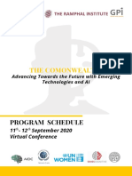 AI - Programme Schedule