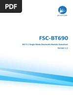 BLE 5.1 Single Mode Bluetooth Module Datasheet