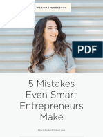 5 Mistakes Even Smart Entrepreneurs Make: Webinar Workbook