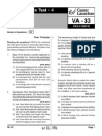 VA-33 Revision Test 4 With Solutions PDF