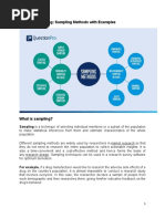 Types of Sampling: Sampling Methods With Examples
