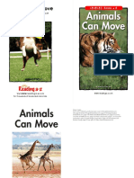 Animals Can Move - Printable Book PDF