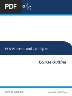 HR Metrics and Analytics: Course Outline