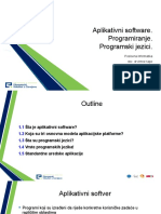 P6 - Aplikativni Software. Programiranje I Programski Jezici.