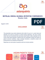 MOTILAL Oswal Global Investor Conference Mumbai Disclaimer