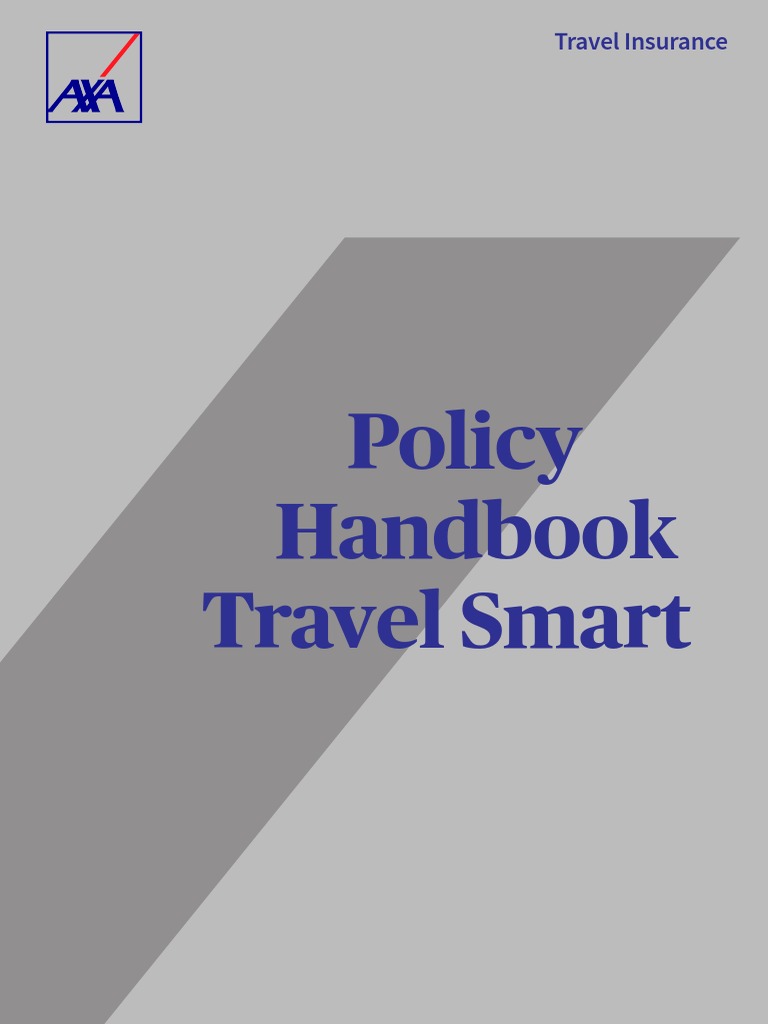AXA Travel Insurance Policy Handbook | PDF | Liability Insurance ...