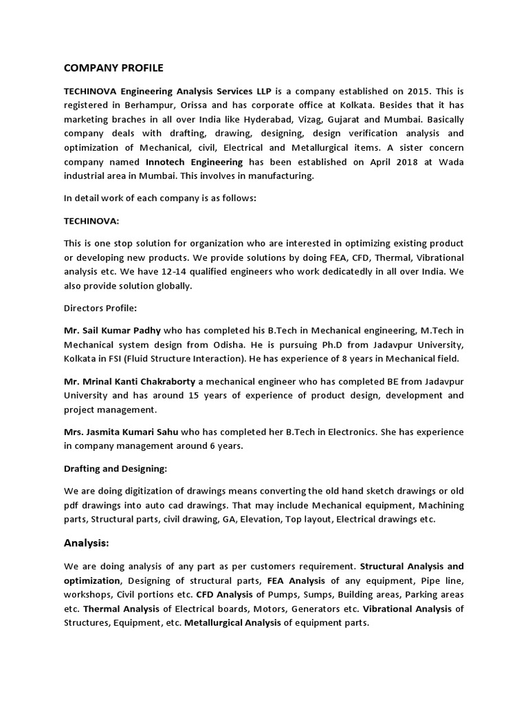 Company Profile | Download Free PDF | Mechanical Engineering | Welding