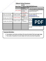 New 4th Quarter Grade 6 Final Test Schedule PDF
