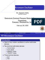 RF/Microwave Oscillator: Sindhudurg Shikshan Prasarak Mandal's College of Engineering, Kankavali, Maharashtra, India