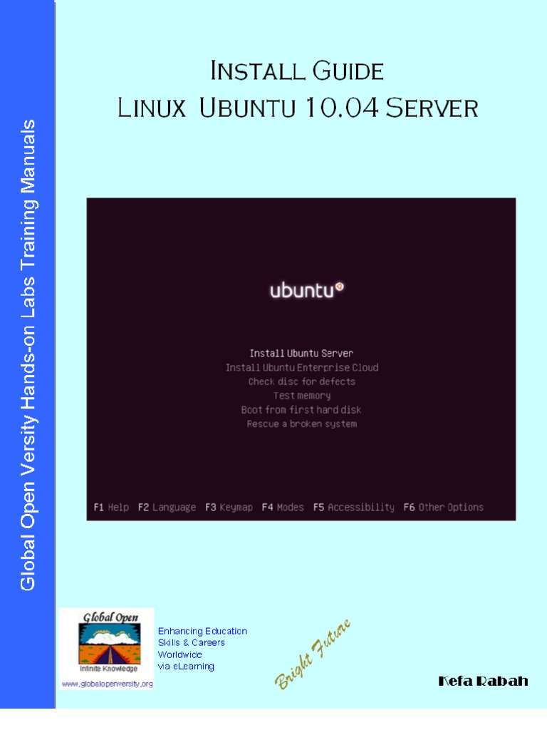 Ubuntu 10.04 LTS Server Install Guide | PDF | Linux | Desktop Environment