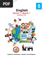 English: Quarter 1 - Module 1