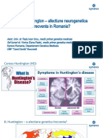 Coreea Huntington - afectiune neurogenetica frecventa in Romania.pptx