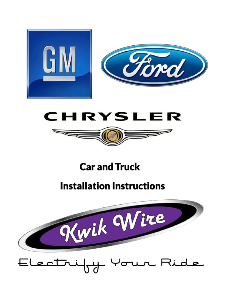 Kwik Wire Instructions | PDF | Ignition System | Distributor