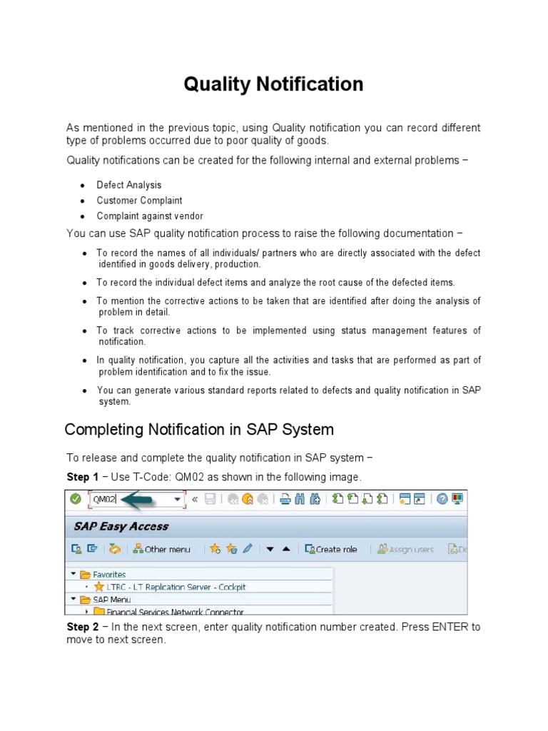 Quality Notification Completing Notification in SAP System PDF