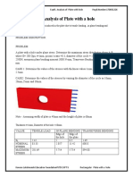 Analysis of Plate With A Hole