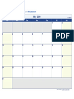 May 2020 Calendar PDF