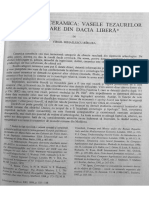 Mihailescu-Barliba V. - Monedele si ceramica.Vasele tezaurelor monetare din Dacia Libera(Arheolog