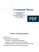 Austin's Command Theory: Dr. Manoranjan Kumar