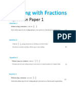 Working With Fractions