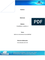 Probabilidad y Estadistica