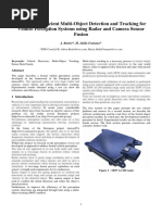 Robust and Efficient Multi-Object Detection and Tracking For Vehicle Perception Systems Using Radar and Camera