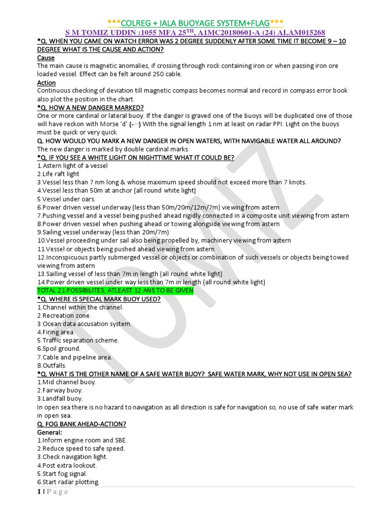 2 Colreg PDF | PDF | Navigation | Geography