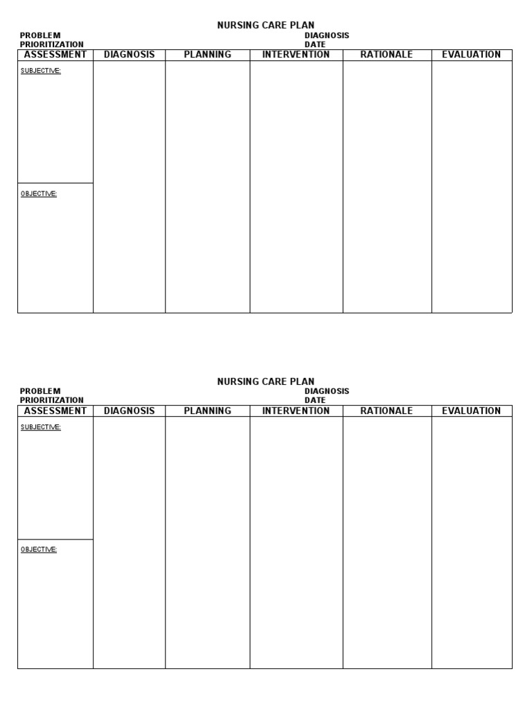 EVALUATION IN NURSING CARE PLAN EXAMPLE visual data 5
