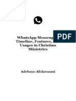 WhatsApp Messenger - Timeline, Features, and Usages in Christian Ministries
