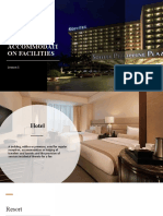 Hotels and Accommodati On Facilities: Lesson 1