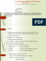 Naming, Scope, and Binding Are Important Concepts in High-Level Languages