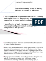 Corneal Topography & Pachymetery