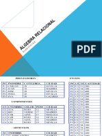 Algebra Relacional Ejercicios