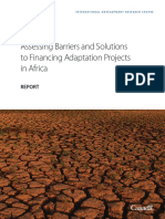 Assessing Barriers and Solutions To Financing Adaptation Projects in Africa