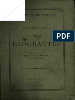 Informações para os Emigrantes (Província do Paraná)1875