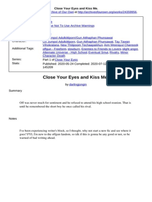 Close Your Eyes and Kiss | PDF | Adolescence