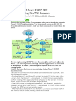 CCNA 200-125 Exam: EIGRP GRE Troubleshooting Sim With Answers