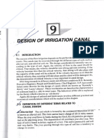 Irrigation Cannel Design