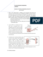 A4. Final Exam - Thermal Eng